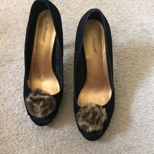 Doll House Faux Fur high heels